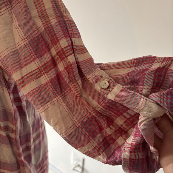 Elan Women’s Shirt Dress Size Medium Western Country FarmHouse Fall Autumn Vibes - Picture 3 of 12